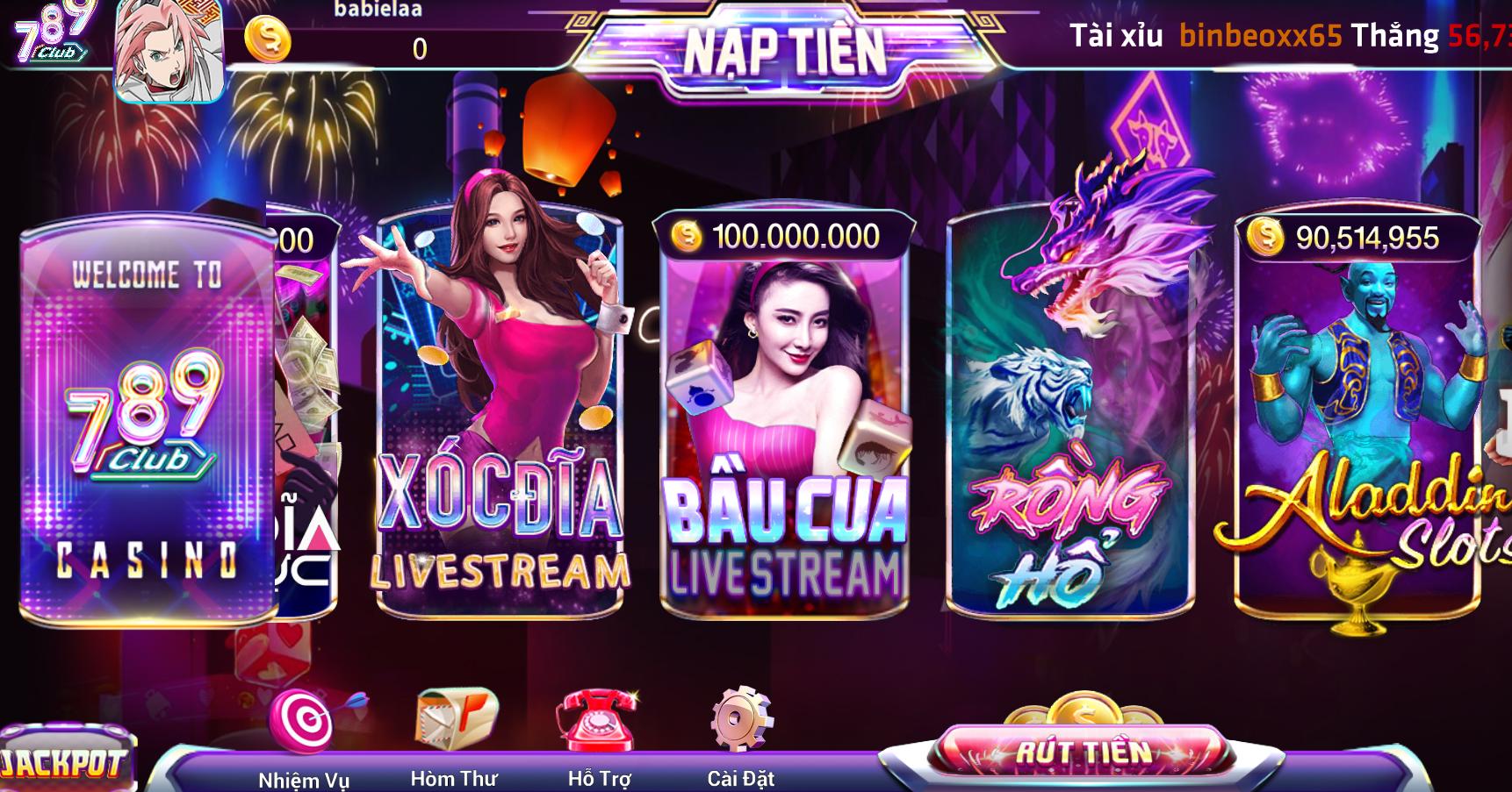 Giới thiệu về sảnh chơi Bầu cua Livestream 789Club