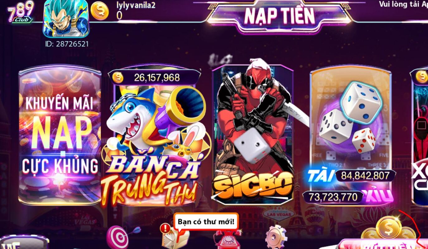 Tựa game bắn cá được yêu thích nhiều tại 789club