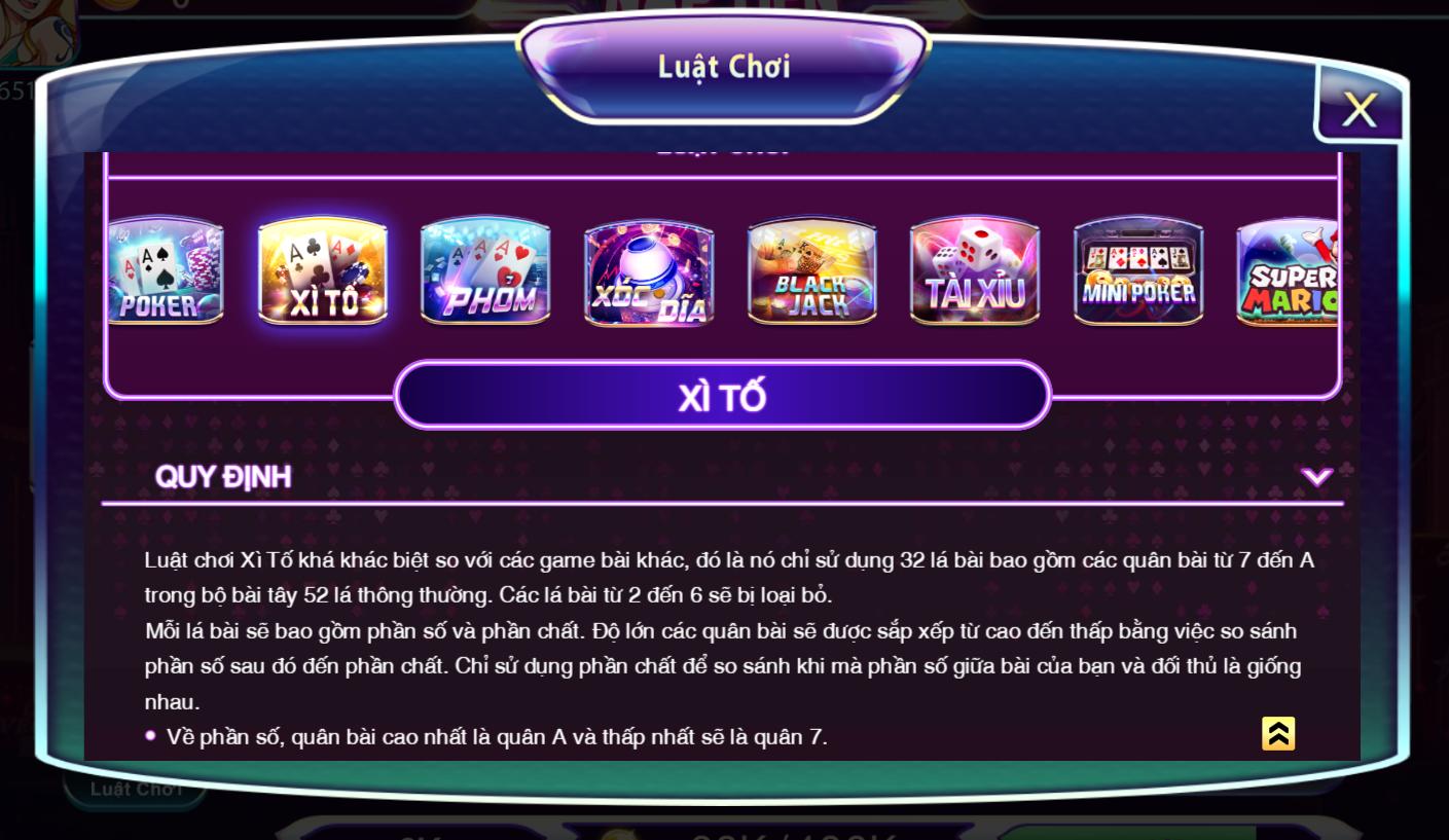 Luật chơi chi tiết tại Xì Tố khi tải game 789club 